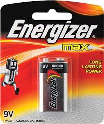 Pin 9V Energizer Max 522/BP1