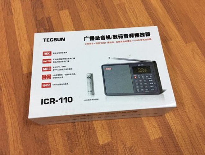 Radio Tecsun ICR-110 (Bạc)