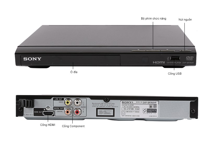 Đầu DVD SONY DVP-SR760HP 