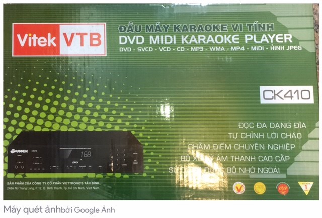 Đầu DVD Vitek CK410