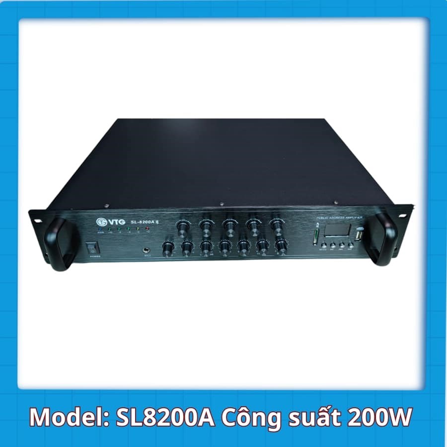 Tăng âm truyền thanh VTG-200W SL-8200A