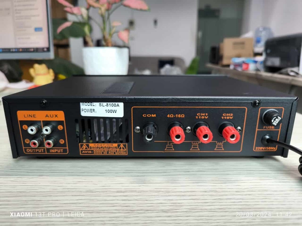 Tăng âm truyền thanh VTG-100W SL-8100A