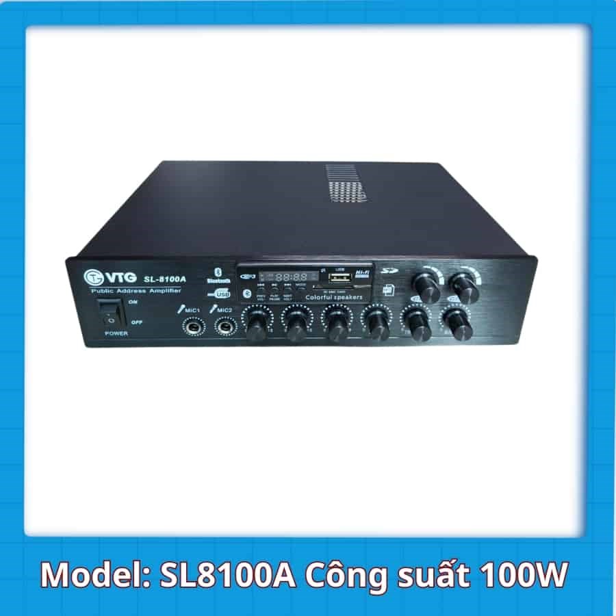 Tăng âm truyền thanh VTG-100W SL-8100A