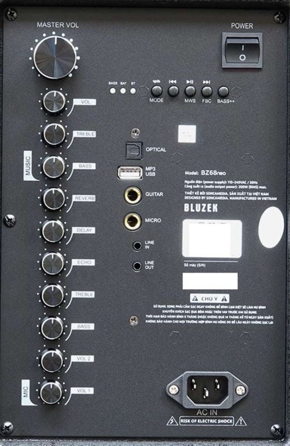 Loa kéo di động Bluzek BZ68Neo