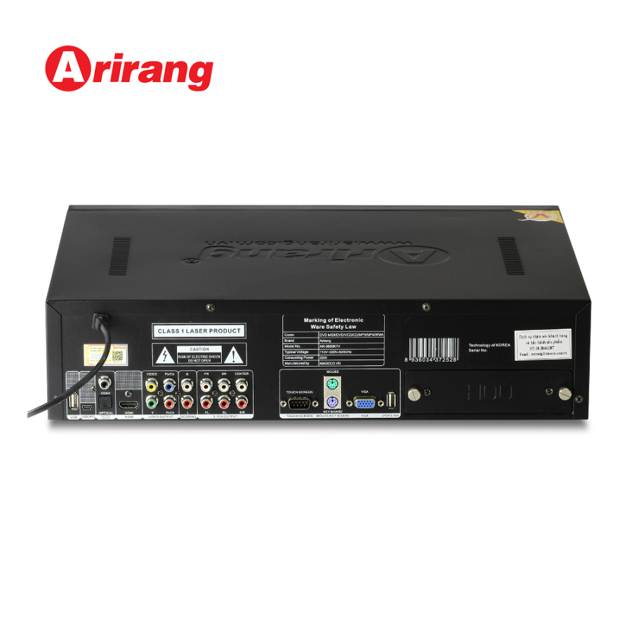 Đầu DVD AR-3600KTV nhãn hiệu Arirang